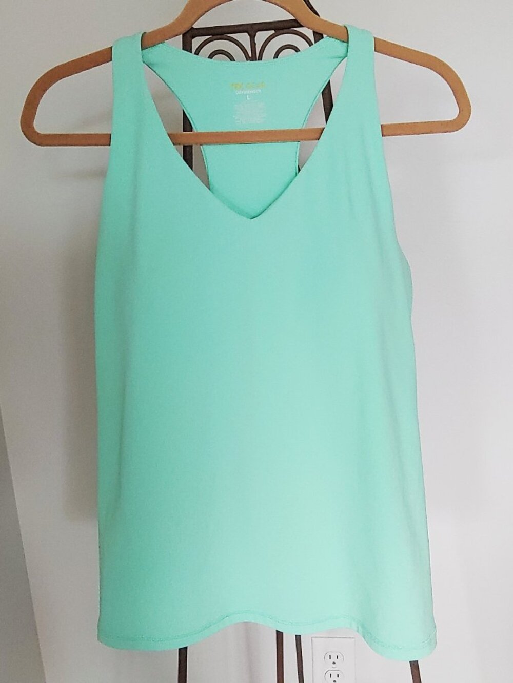 Women's Tek Gear® Ultrastretch Built-In Bra Racerback Tank Top Active Mint  L